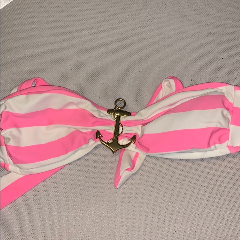Anchor swimsuit bandeau top